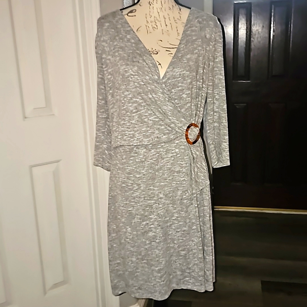 Maurices Gray Soft Dress Size Large‎